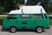 A VW T3 Campervan called Lady and Side view for hire in Ljubljana, 