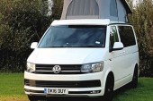 A VW T5 Campervan called Lassie and Face for hire in Chester, Cheshire