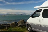 A NON VW Conversion Campervan called ColinSilver and On a Trip for hire in Pitlochry, 