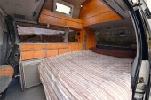 A NON VW Conversion Campervan called ColinSilver and 4' wide double bed for hire in Pitlochry, Scotland