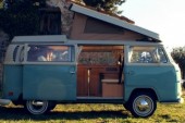 A VW T2 Classic Campervan called Ameliee and Amélie 1968 early Bay window Camper for hire in Grasse, 