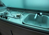 A VW T5 Campervan called sallyT5 and Gas hob and sink for hire in Airdrie, Lanarkshire