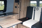 A VW T5 Campervan called Vincent and Vincent - bench seat for hire in Lincoln, Lincolnshire