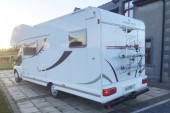 A Dethleffs Motorhome called Sunlight and Rear View with bike rack for hire in Co. Roscommon, Roscommon