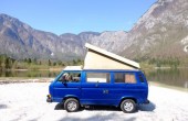 A VW T3 Campervan called Soca and Interior for hire in Ljubljana, 