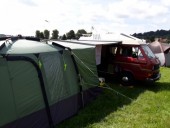 A VW T3 Campervan called Herman1987 and The set up for hire in Twickenham, London