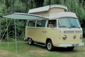 A VW T2 Classic Campervan called Harold and Optional Sunbreak for hire in saxmundham, Suffolk