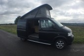 A VW T5 Campervan called Axle and Axle with Pop top for hire in Coulsdon, London