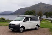 A VW T5 Campervan called Charlie and Charlie... for hire in dollar, Scotland