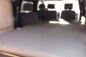 A VW T6 Campervan called Spud and Huge rear bed for hire in Halifax, West Yorkshire