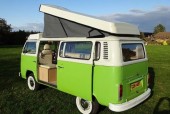 A VW T2 Classic Campervan called ConnieBay and Rear View for hire in Marlow, Buckinghamshire
