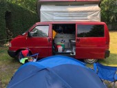 A VW T4 Campervan called MiloT4 and Check my side for hire in London, London