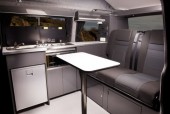 A VW T5 Campervan called Hachiko and interior for hire in Chester, Cheshire