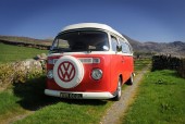 A VW T2 Classic Campervan called Poppy and Poppy... for hire in Garndolbenmaen, Gwynedd