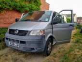 A VW T5 Campervan called WingnuttheT5 and Front view for hire in Cheltenham, Gloucestershire