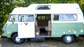 A Mercedes Campervan called manny and Side door open for hire in Carlise, Cumbria