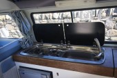 A VW T2 Classic Campervan called BlueNell and Kitchen for hire in Garndolbenmaen, Gwynedd
