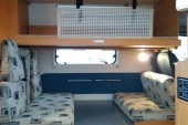 A Fiat Campervan called Adria and Interior for hire in Lazio, 