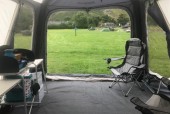 A VW T5 Campervan called Rolo and Space in the Awning for hire in Kessingland, Suffolk