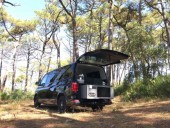 A VW T5 Campervan called blayne and Rear slidpod Kitchen for hire in Soorts-Hossegor, 