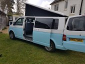 A VW T5 Campervan called peter-pan-0821 and PETER PAN for hire in wimborne, Dorset