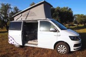 A VW T6 California Campervan called Carmela-0721 and 2018 VW T6 California Beach Campers for hire in Alhaurín de la Torre, Spain