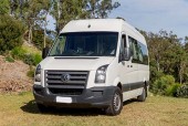 A VW Crafter Campervan called Romany and The Van for hire 