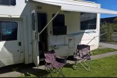 A OverCab Motorhome called Ferne and With Awning for hire in Melbourne, 