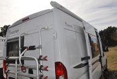 A Fiat Campervan called jaume and Rear View with bike rack for hire in Girona, Spain