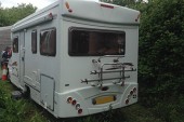 Rear View with bike rack