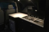 A VW T5 Campervan called Bogo and Kitchen for hire in Belper, Derbyshire