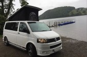 A VW T5 Campervan called Sunbeam and Sunbeam T5 Exterior for hire in Halifax , West Yorkshire