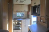 A Swift Motorhome called Sundance-with-me and Kitchen for hire in Royston, Cambridgeshire
