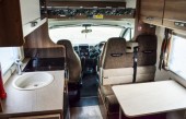 A Swift Motorhome called Elegant and Living area for hire in Upminster , London