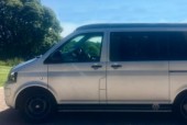 A VW T5 Campervan called Milothedub and Side view for hire in Bolton, Greater Manchester