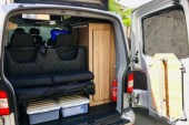 A VW T5 Campervan called Milothedub and Rear In for hire in Bolton, Greater Manchester