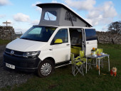 A VW T6 Campervan called HONEYBEE and for hire 