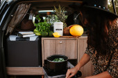 A Nissan Campervan called angels and Interior for hire in Lisbon, Portugal