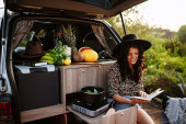 A Nissan Campervan called angels and Interior for hire in Lisbon, Portugal