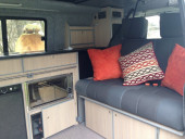 A VW T5 California Campervan called Casey-0720 and Intetior for hire in Bodfari, Denbighshire