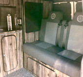 A VW T5 Campervan called Sunbeam and Sunbeam T5 for hire in Halifax , West Yorkshire