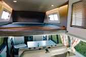 A VW T5 Campervan called Spencer and Top Bed for hire in Bideford, Devon