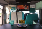 A VW T5 Campervan called Manximillion and for hire in Douglas, Isle of Man