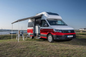 A VW Grand California Campervan called Elke and for hire in Faro, Portugal
