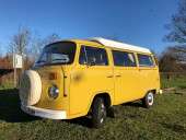 A VW T2 Classic Campervan called Buttercup and for hire in Hunstanton, Norfolk