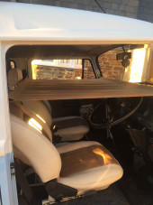 A VW T2 Classic Campervan called Doreen and Child bunk for hire in Modbury, Devon