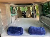 A VW T5 California Campervan called bluey and for hire in Dersingham , Norfolk
