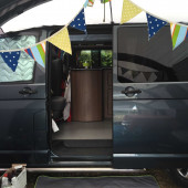 View of Flo - fridge and grill built in cupboard