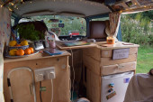 A VW T2 Classic Campervan called Miss-Blue and for hire in Mansfield, Nottinghamshire
