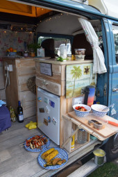 A VW T2 Classic Campervan called Miss-Blue and for hire in Mansfield, Nottinghamshire